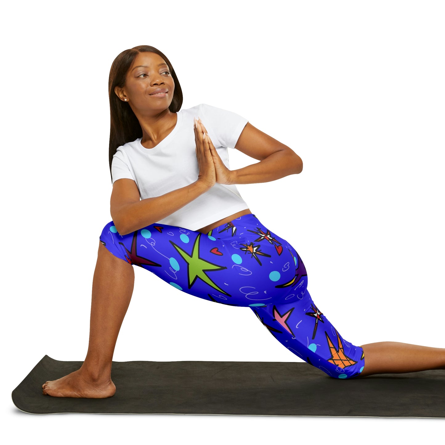 Stars Yoga Capri Leggings