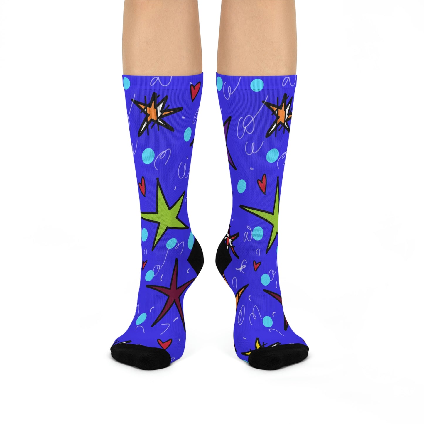 Stars Cushioned Crew Socks