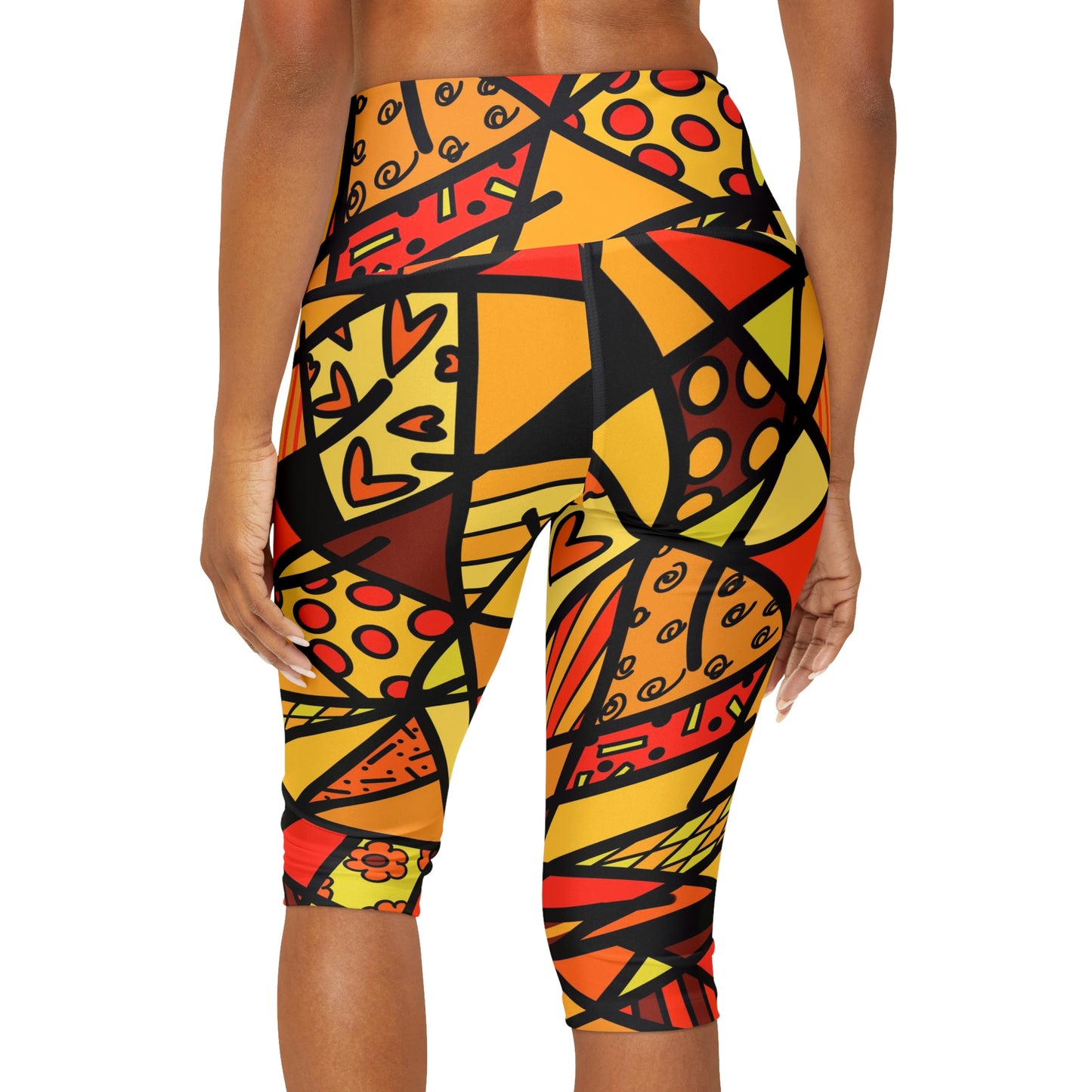 Shades of Color Yoga Capri Leggings