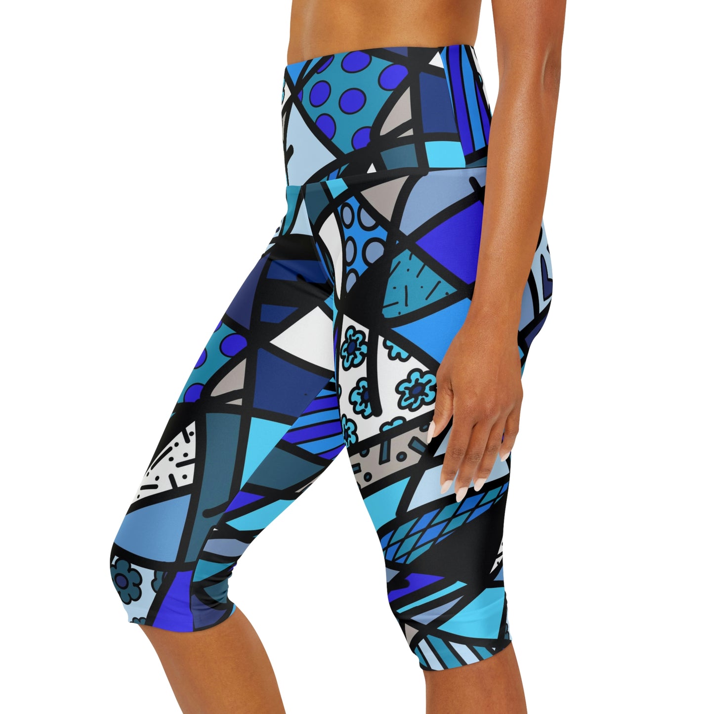 Shades of Color Yoga Capri Leggings