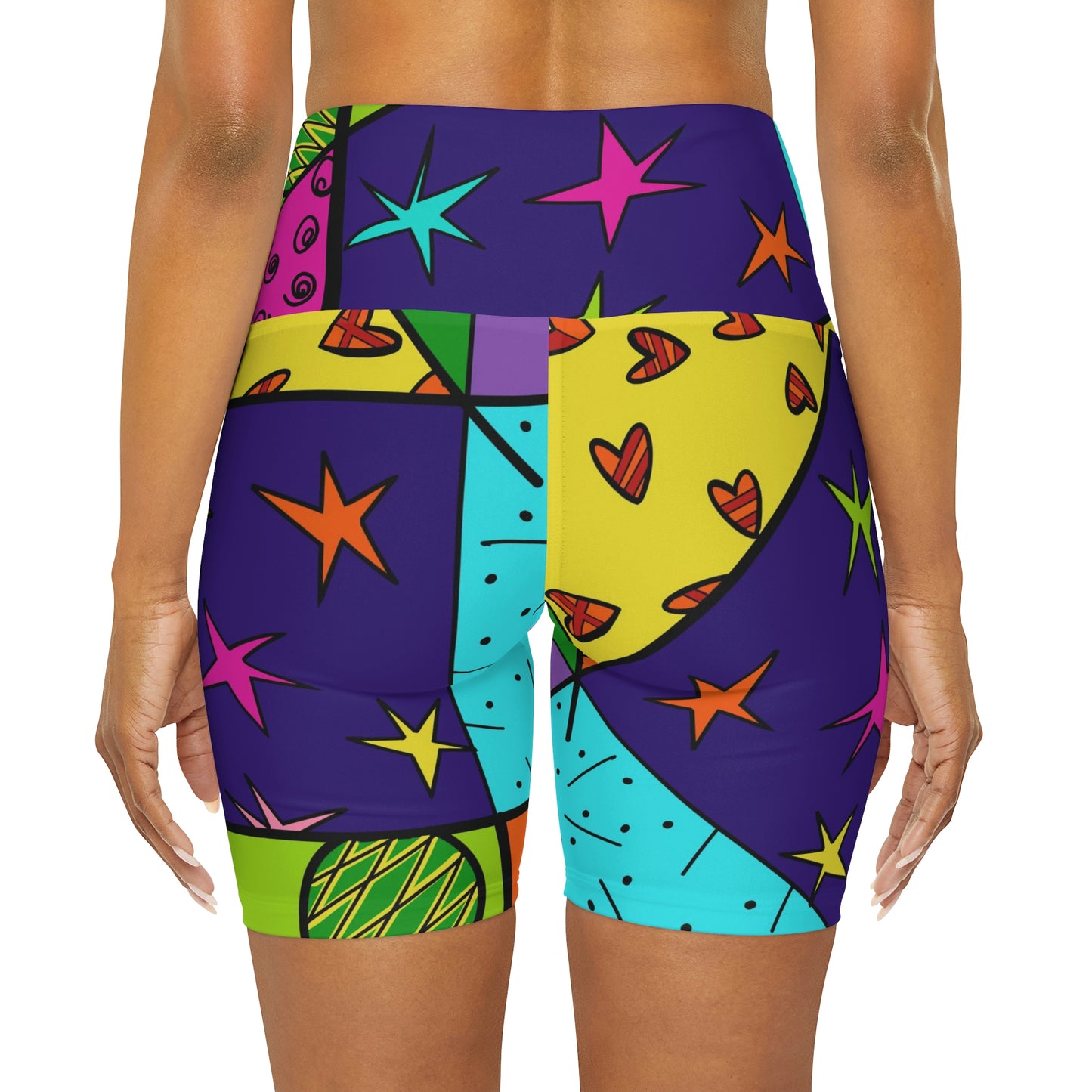 Summer High Waisted Yoga Shorts