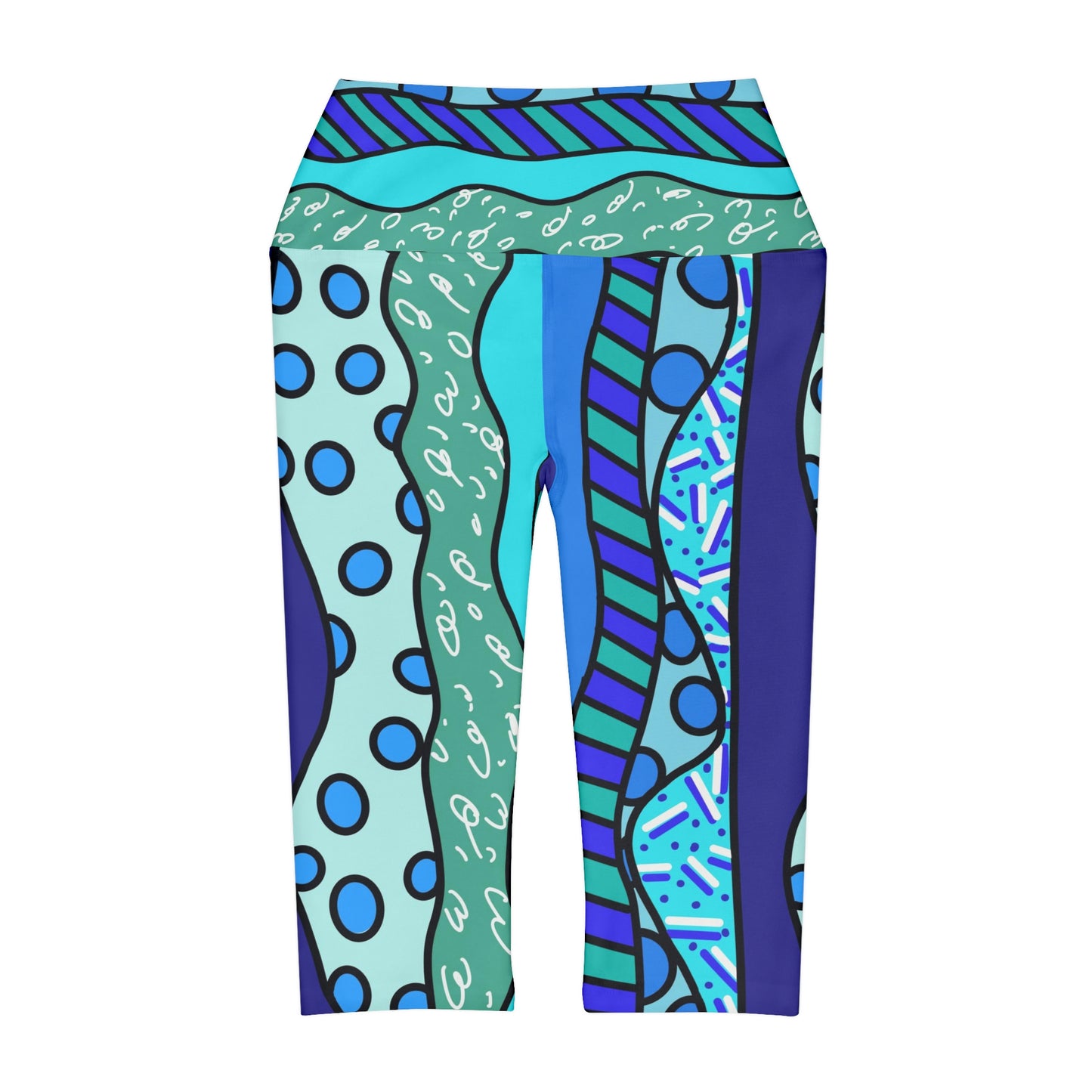 Waves Yoga Capri Leggings