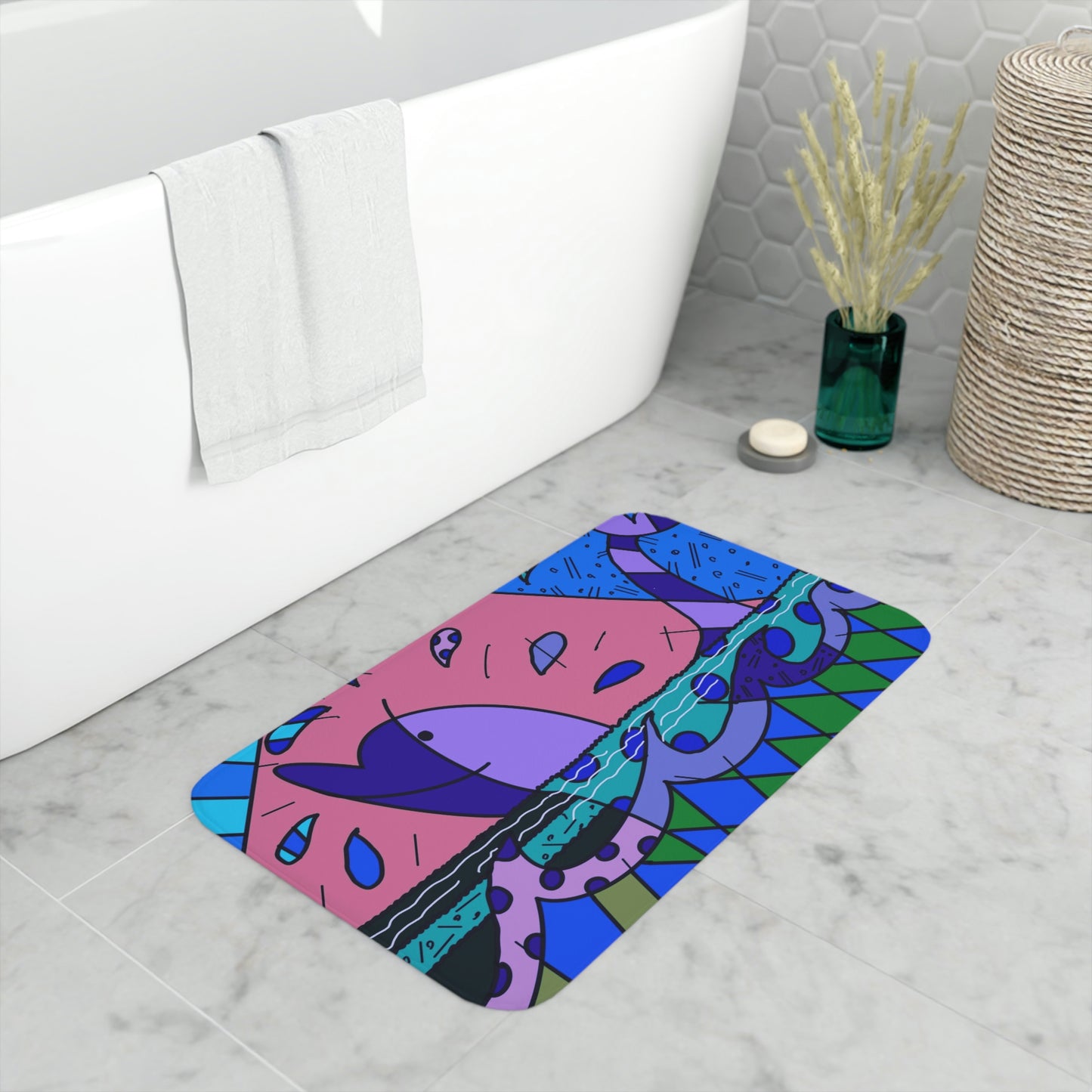 Dolphin Memory Foam Bath Mat