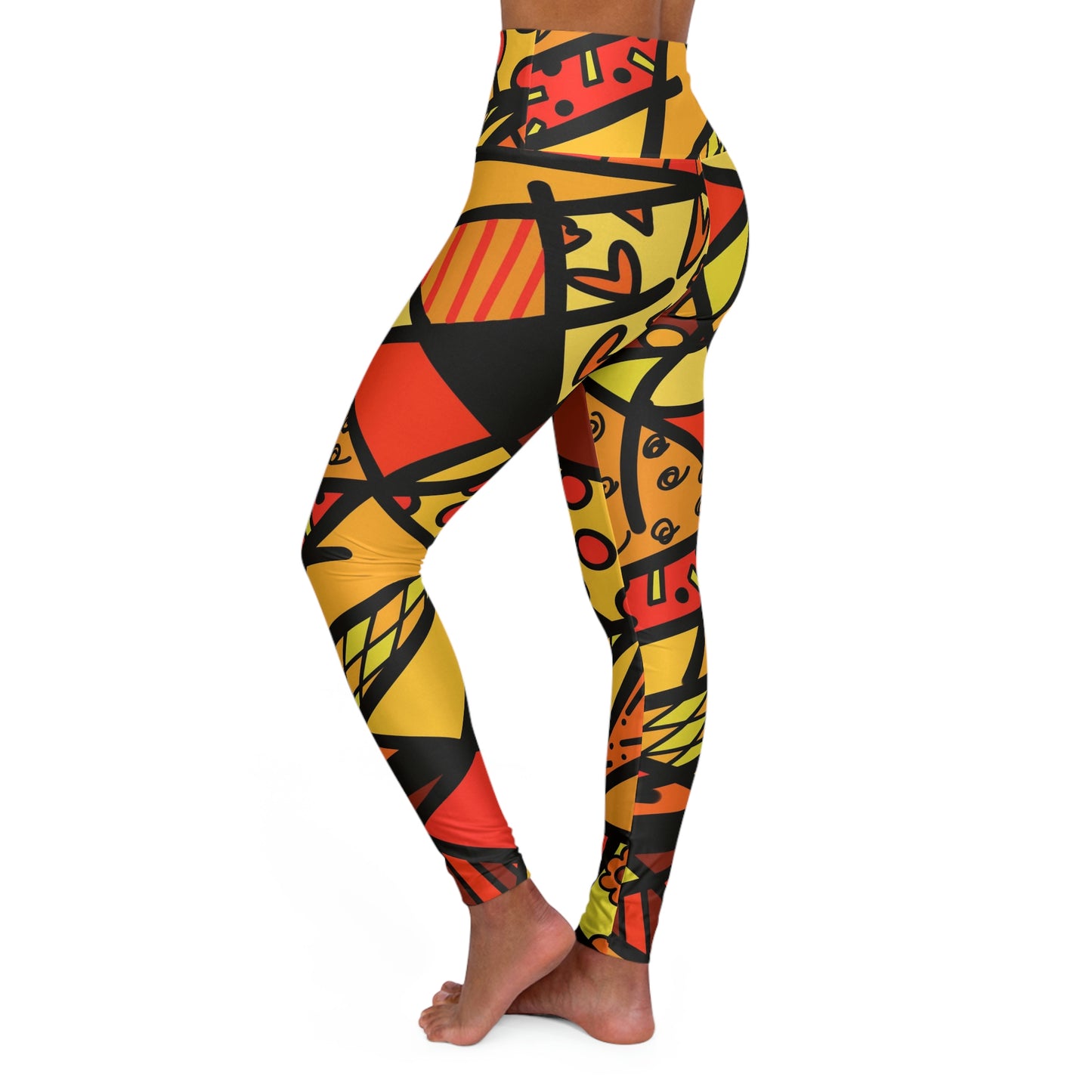 Shades of Color High Waisted Yoga Leggings