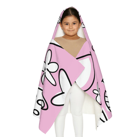 Lovely Pink Youth Hooded Towel