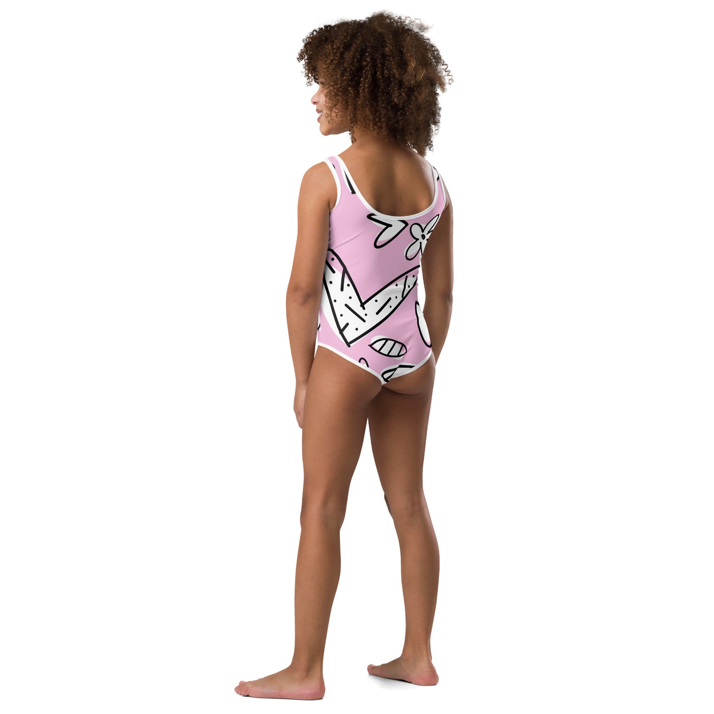 Lovely Pink Kids Swimsuit