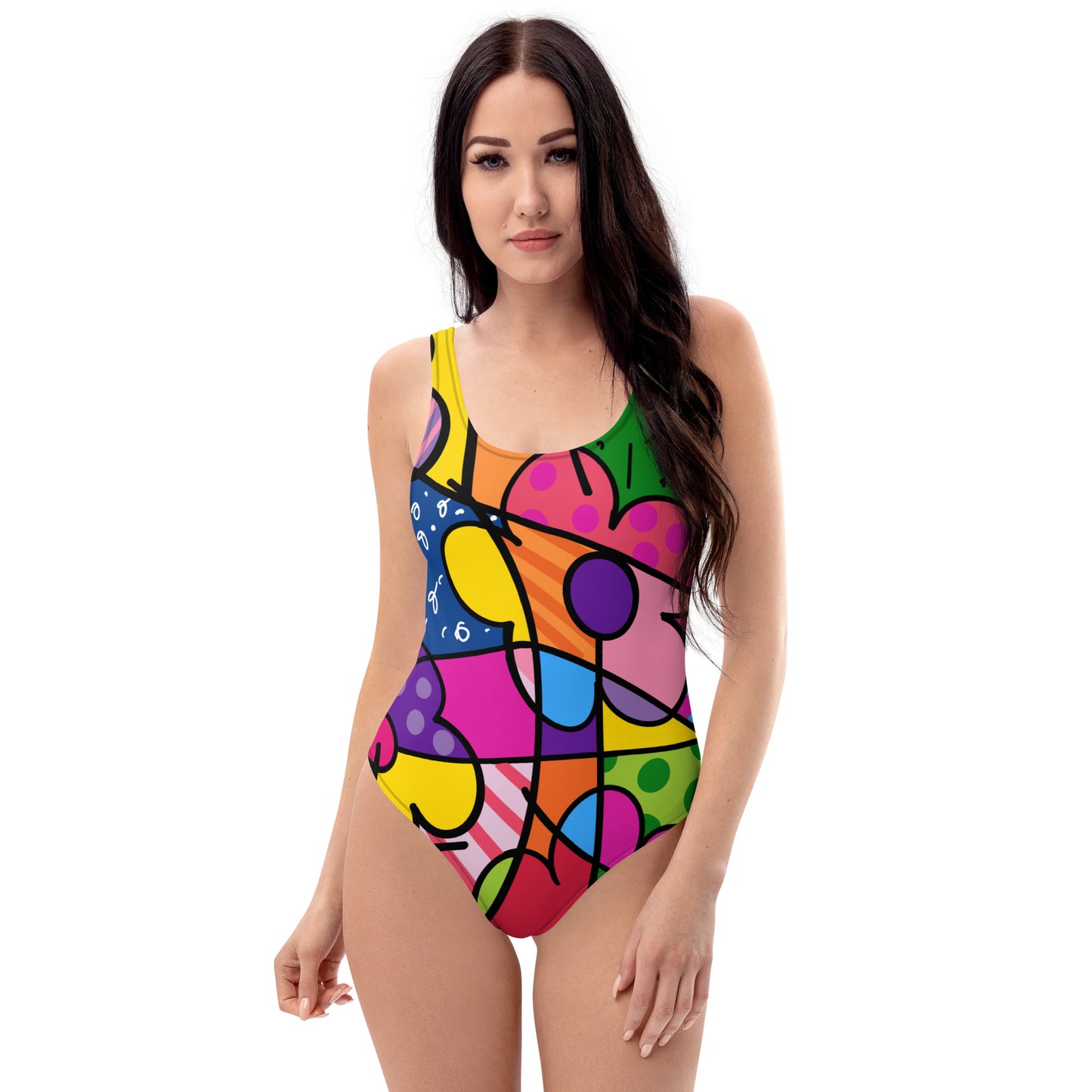 Flowers One-Piece Swimsuit