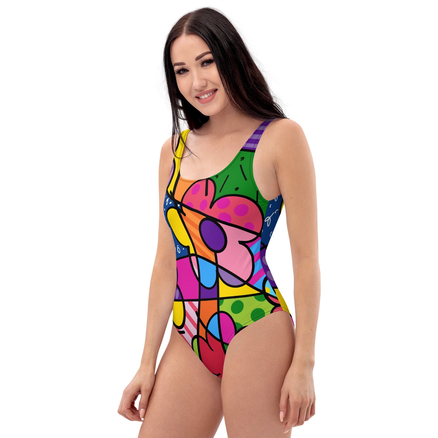 Flowers One-Piece Swimsuit