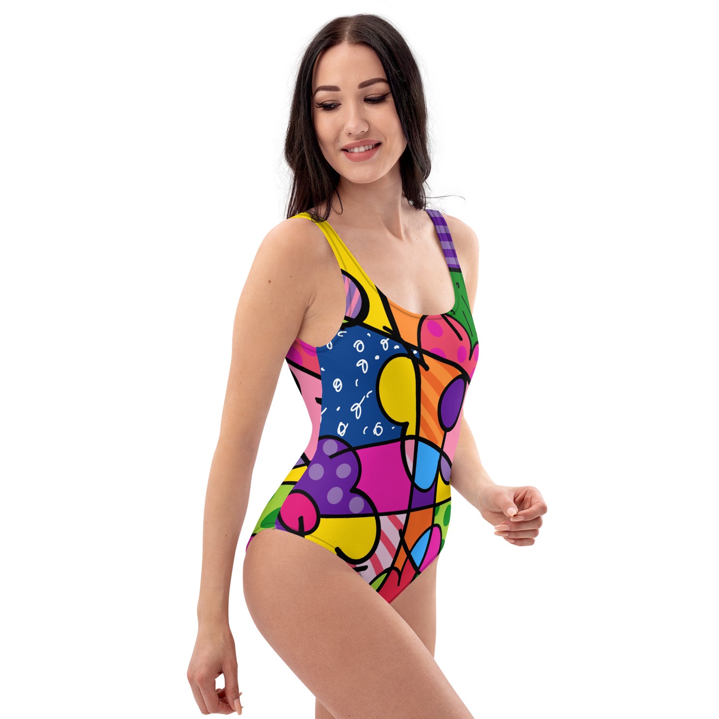 Flowers One-Piece Swimsuit