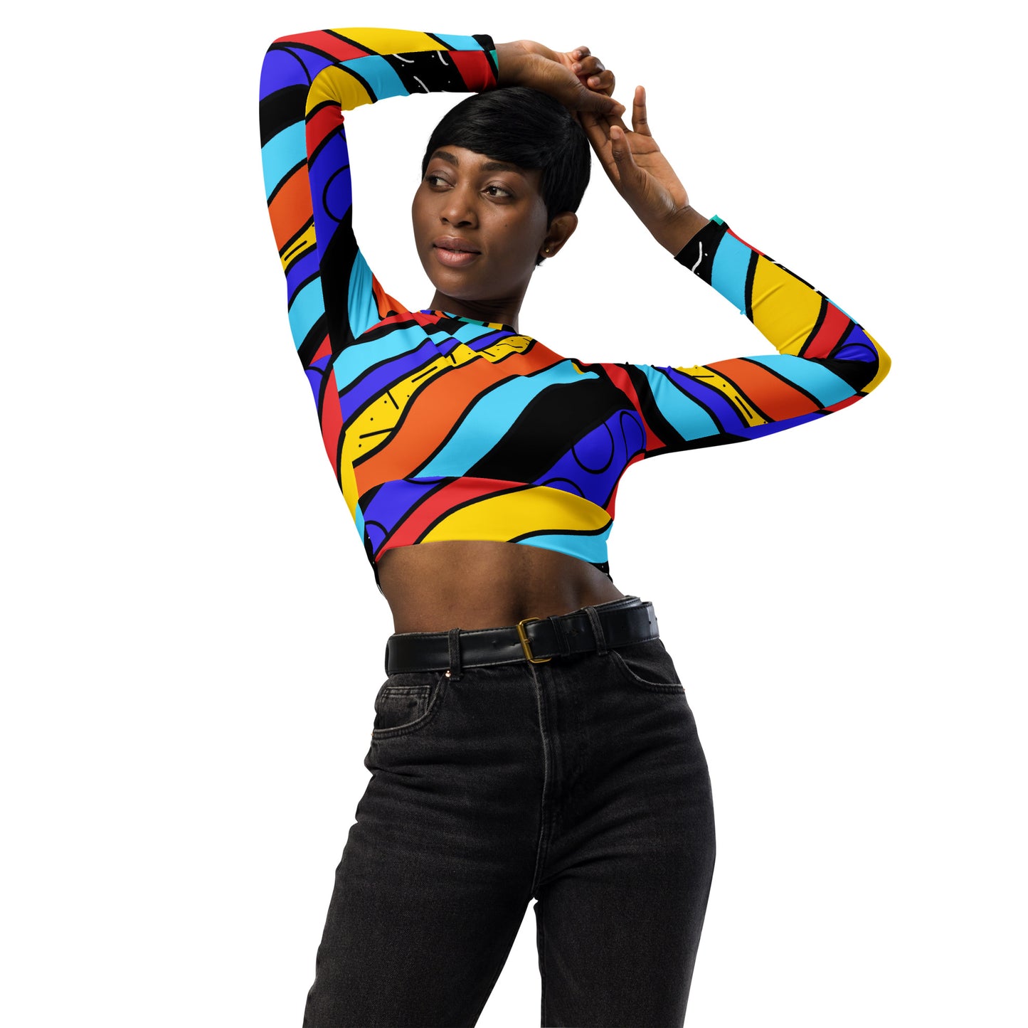 Vibe Recycled long-sleeve crop top