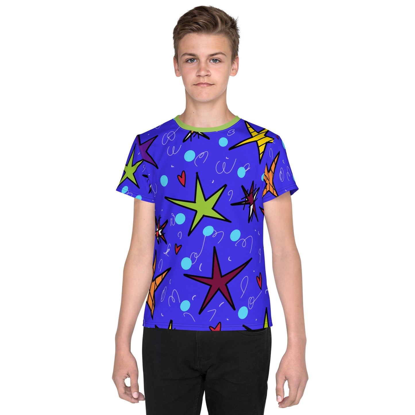 Stars Youth crew neck t-shirt