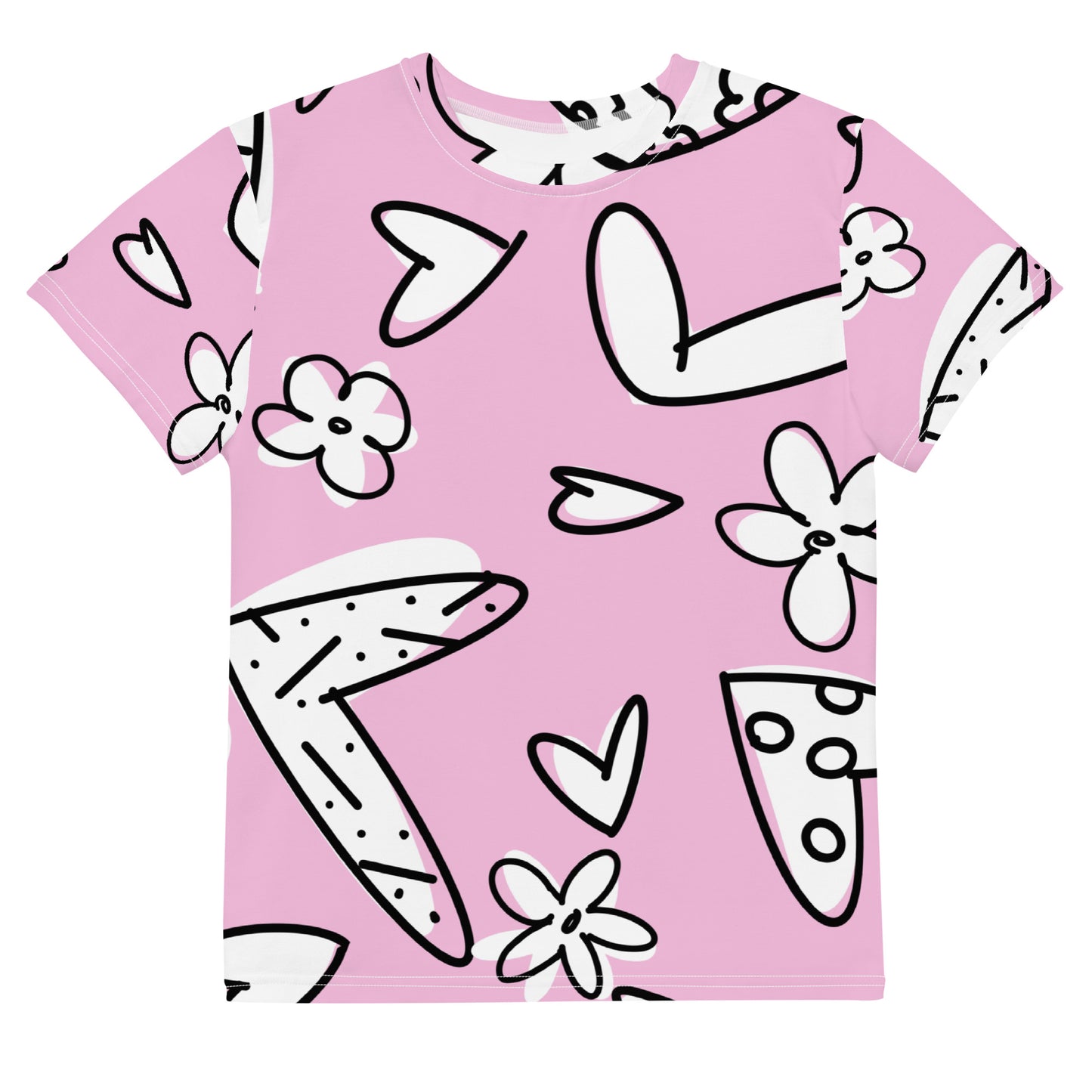 Lovely Pink Youth crew neck t-shirt