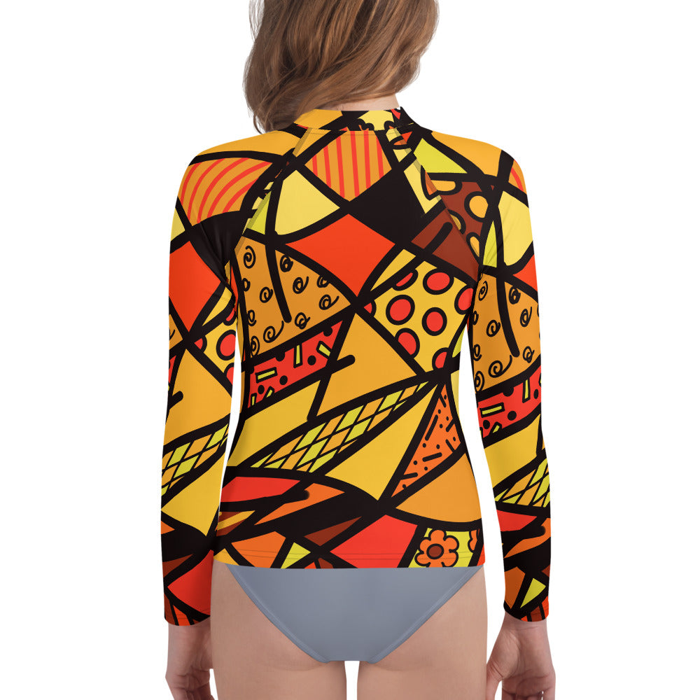 Shades of Color Youth Rash Guard