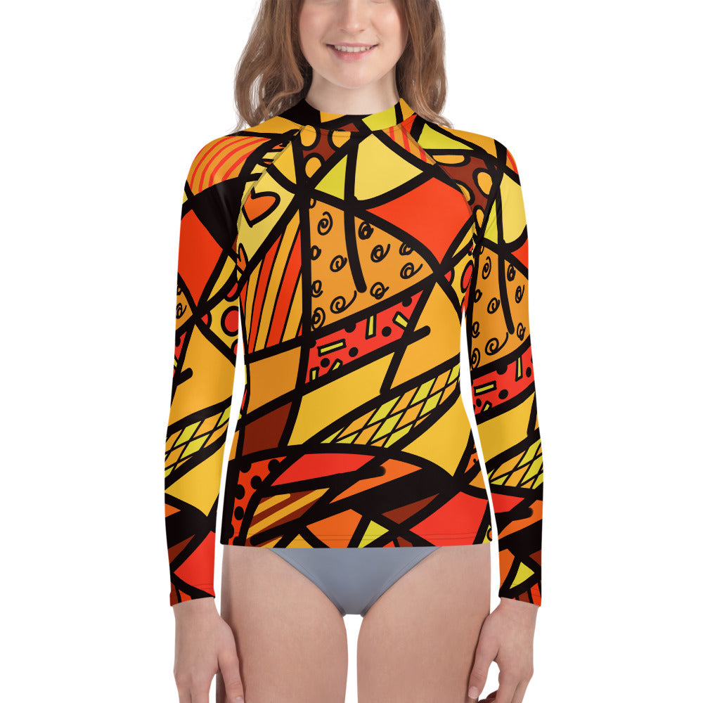 Shades of Color Youth Rash Guard