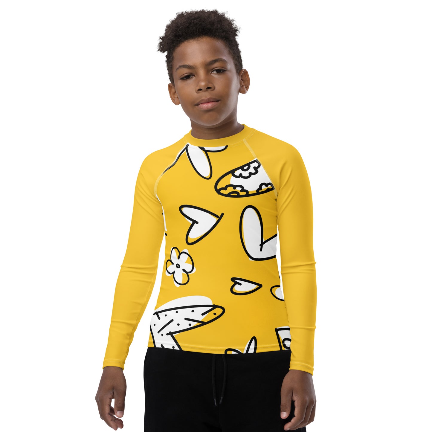 Yellow Youth Rash Guard