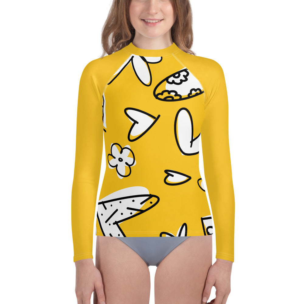 Yellow Youth Rash Guard