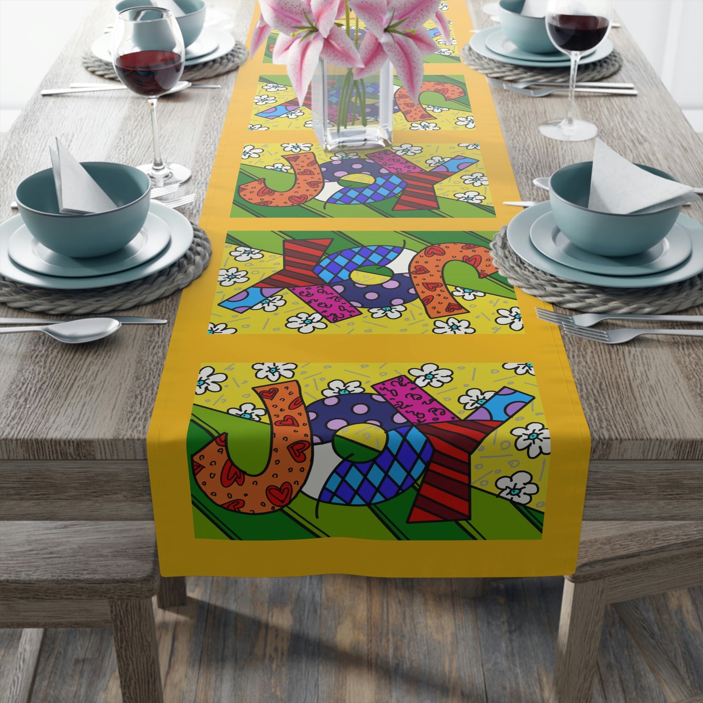 Joy Table Runner (Cotton, Poly)