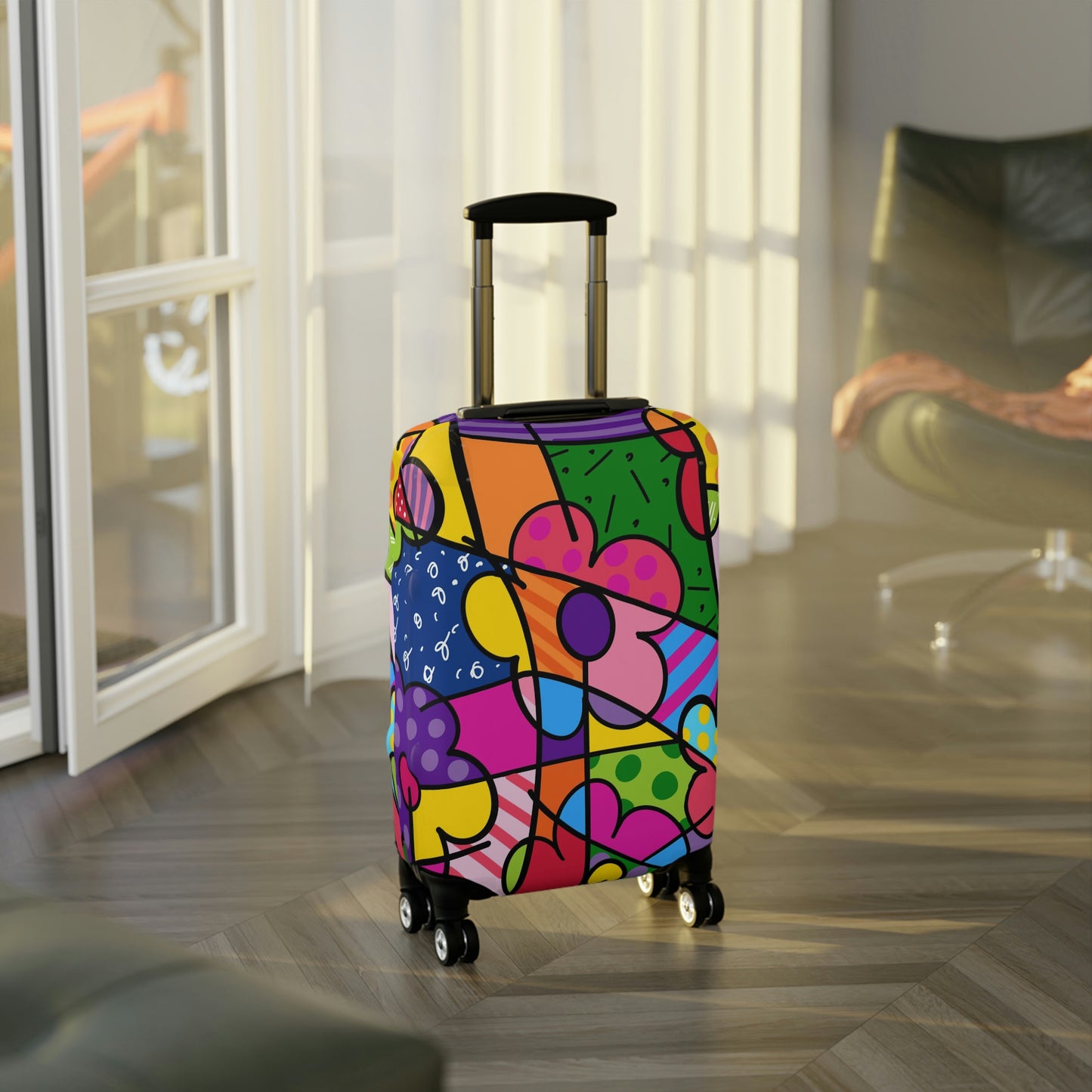 Flowers Luggage Cover