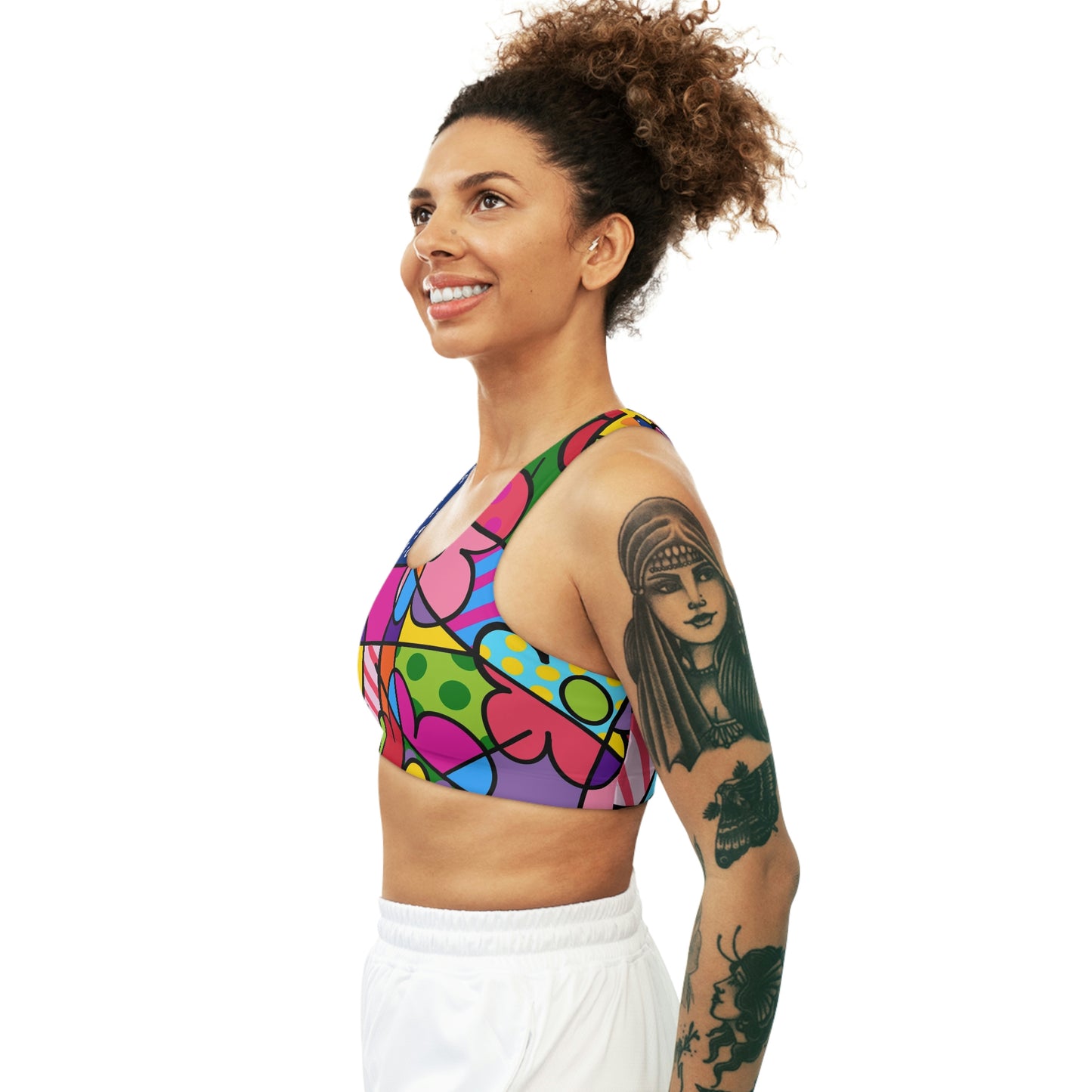 Flowers Seamless Sports Bra