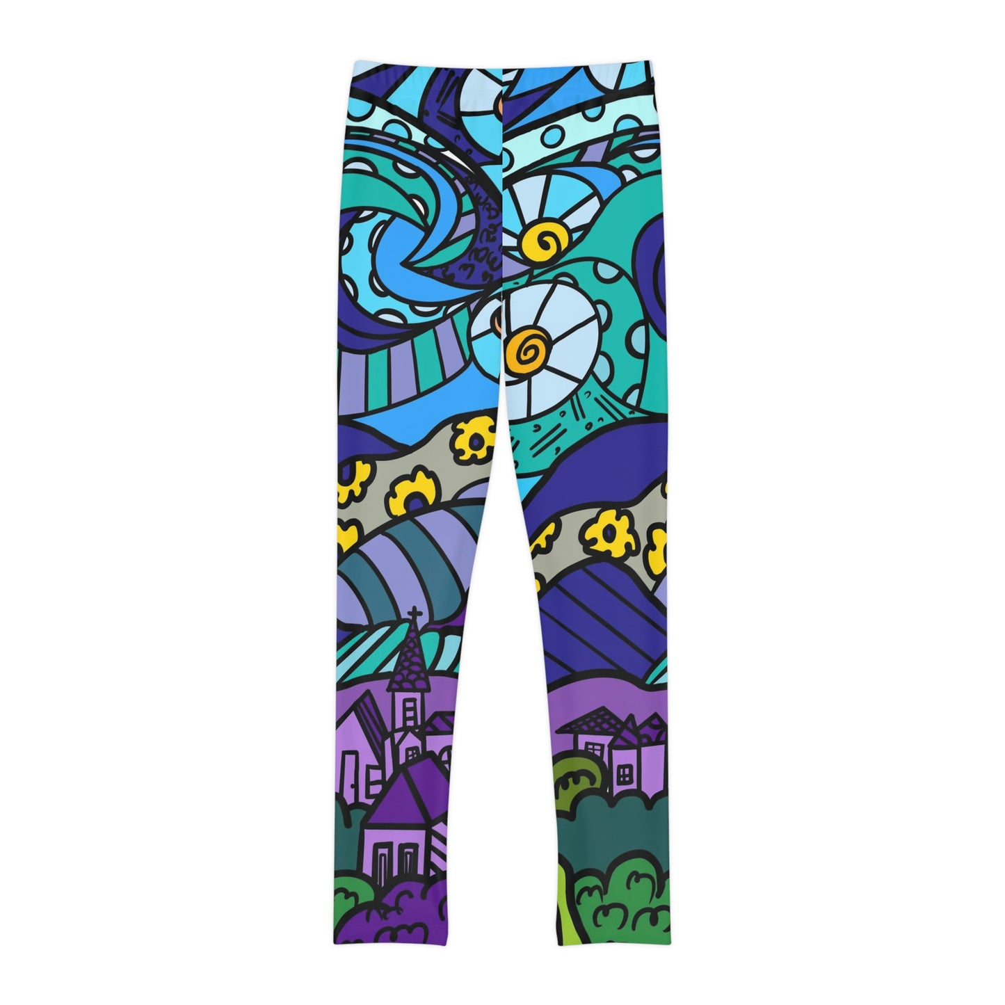 Starry Night Youth Full-Length Leggings