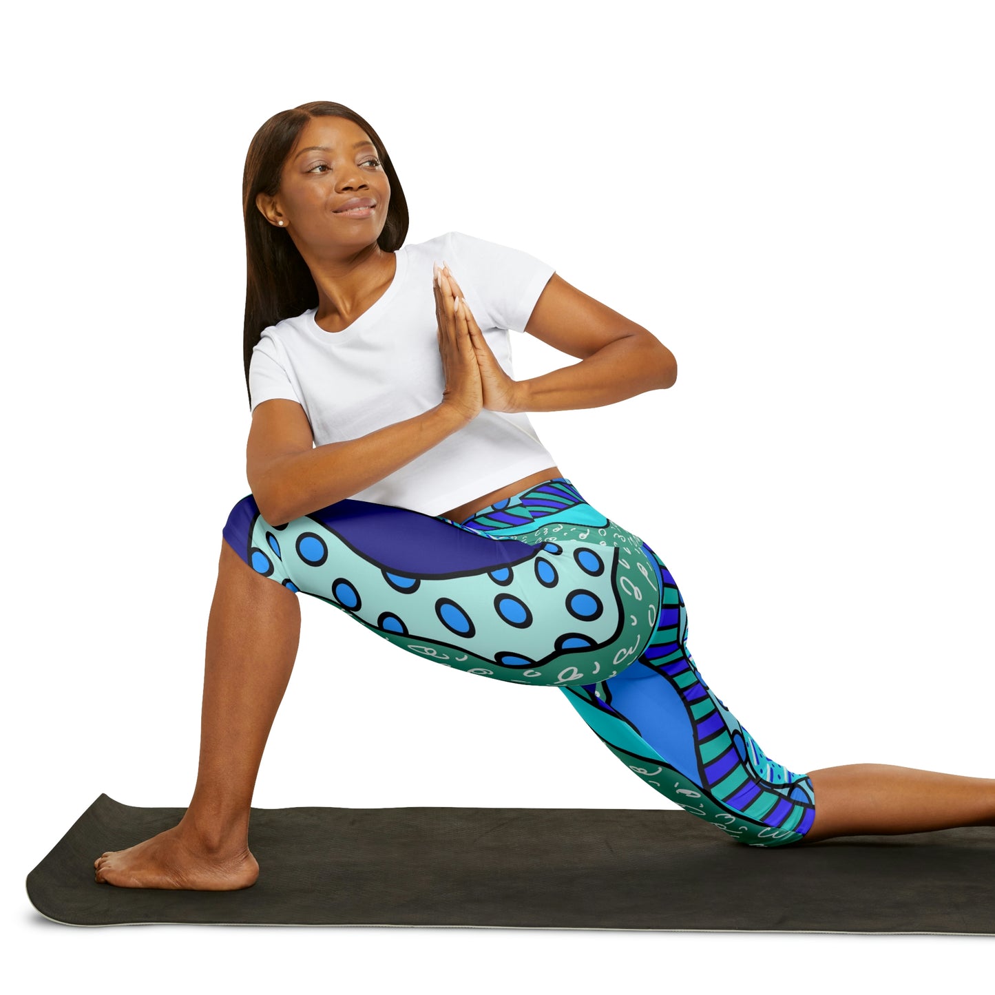 Waves Yoga Capri Leggings