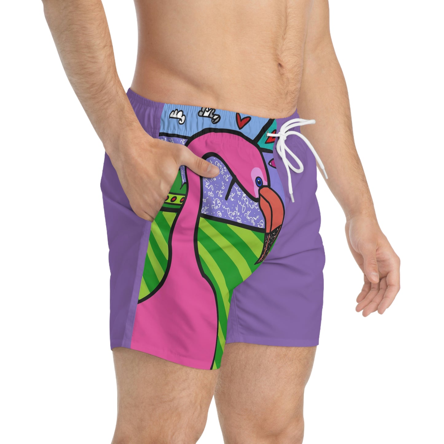 Flamingo Swim Trunks