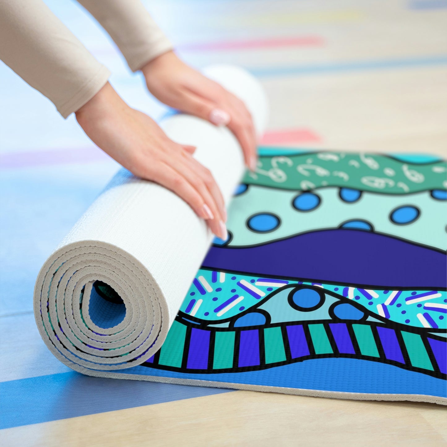 Waves Foam Yoga Mat