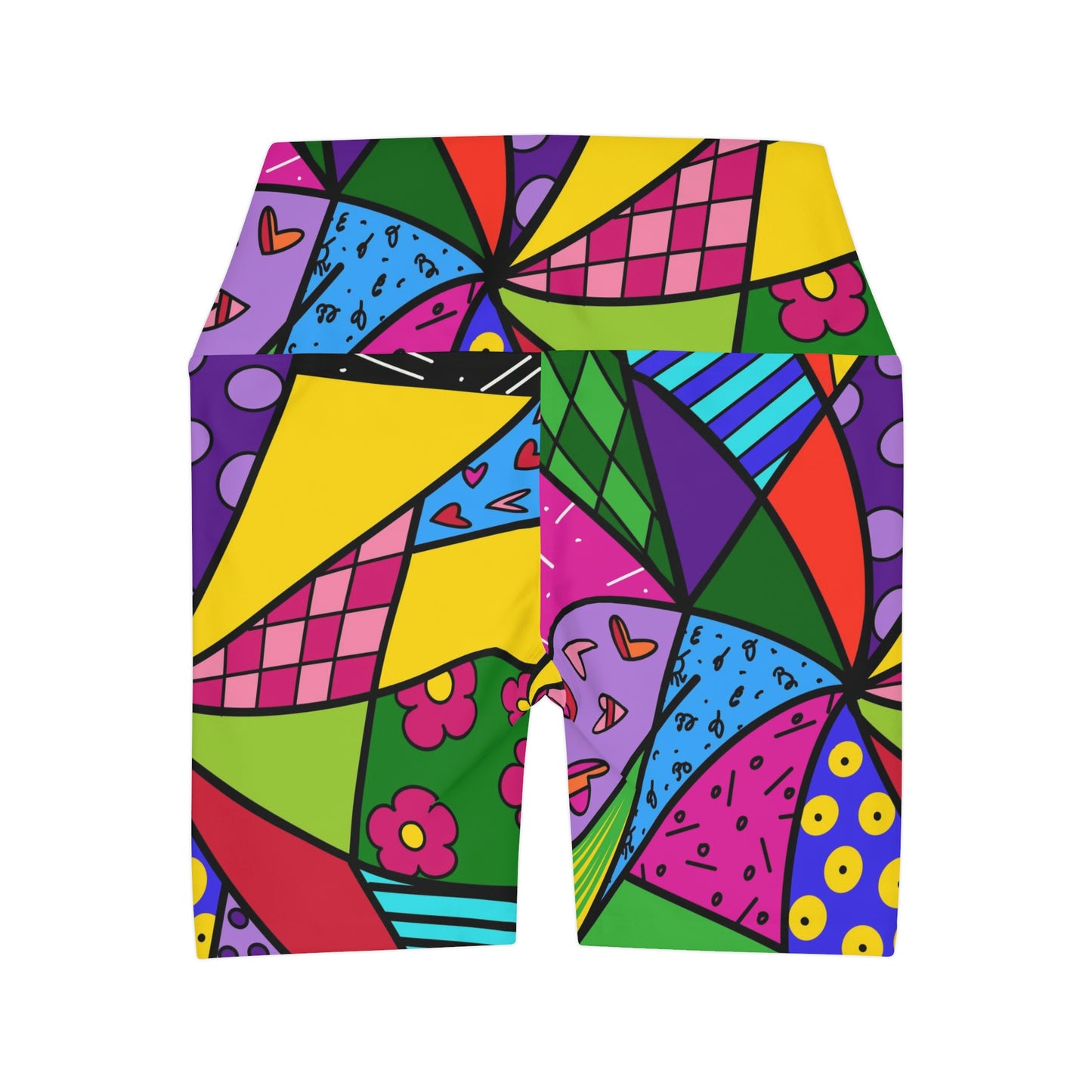 Africa High Waisted Yoga Shorts