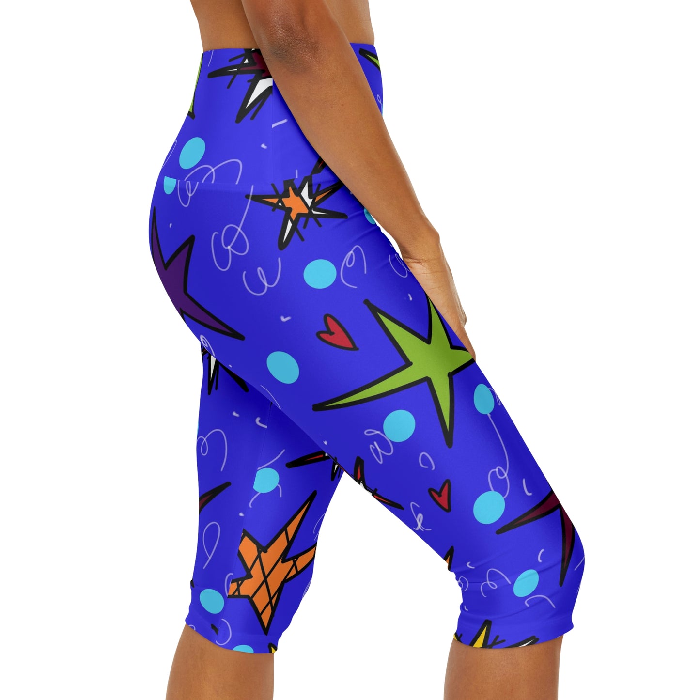 Stars Yoga Capri Leggings