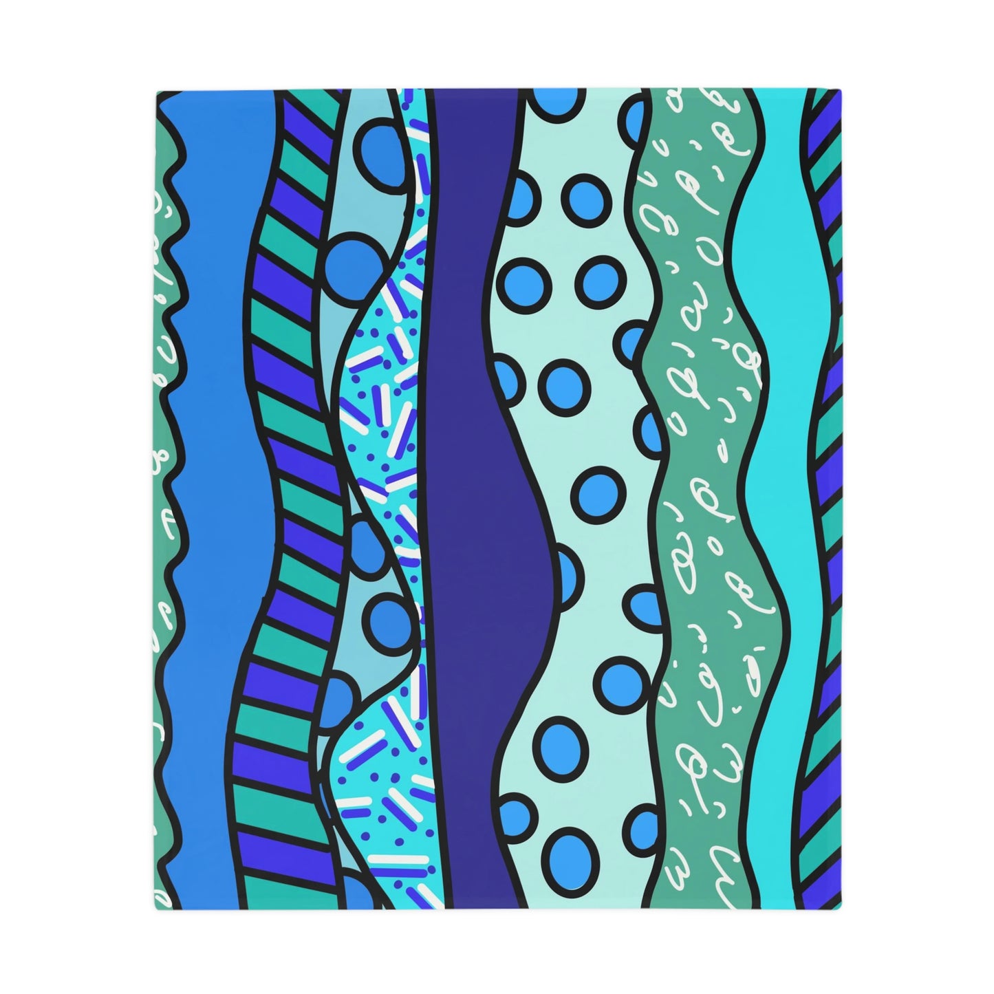 Waves Plush Fleece Blanket