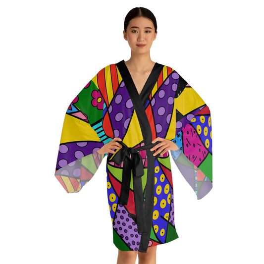 Africa Long Sleeve Kimono Robe