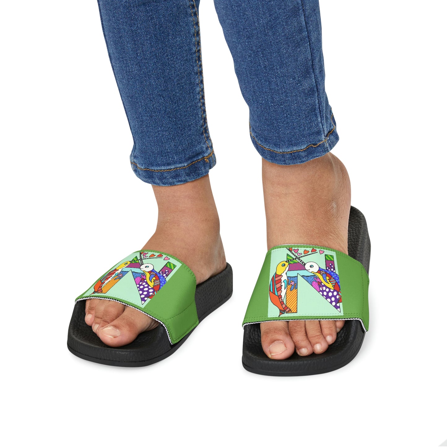 Alphabet Youth Removable-Strap Sandals