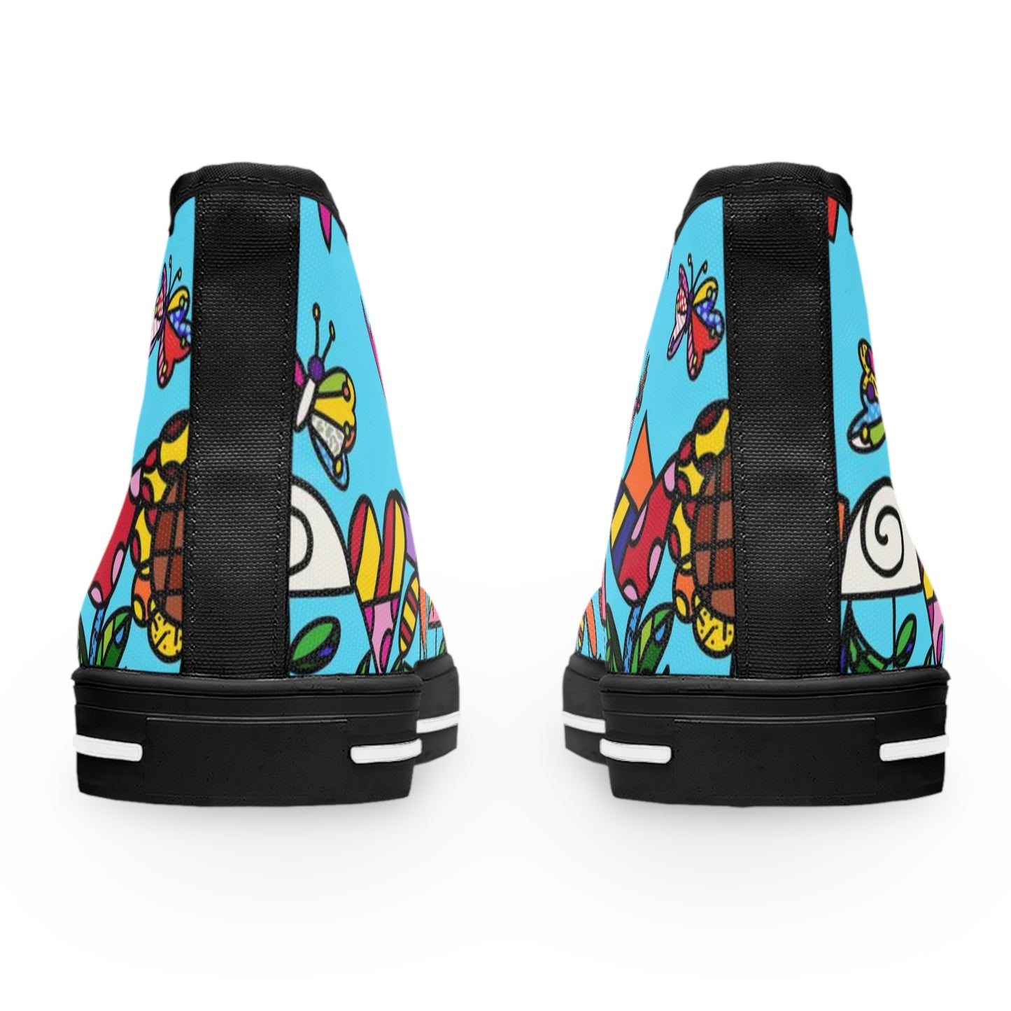 Flowers Women's High Top Sneakers