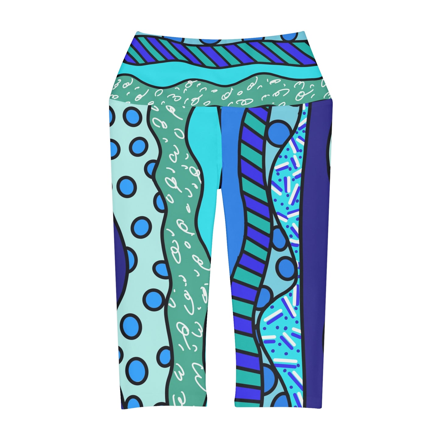 Waves Yoga Capri Leggings