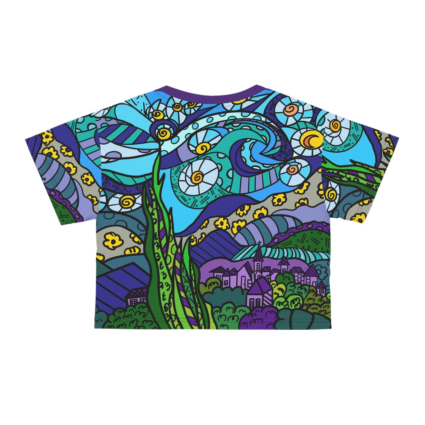 Starry Night Crop Tee