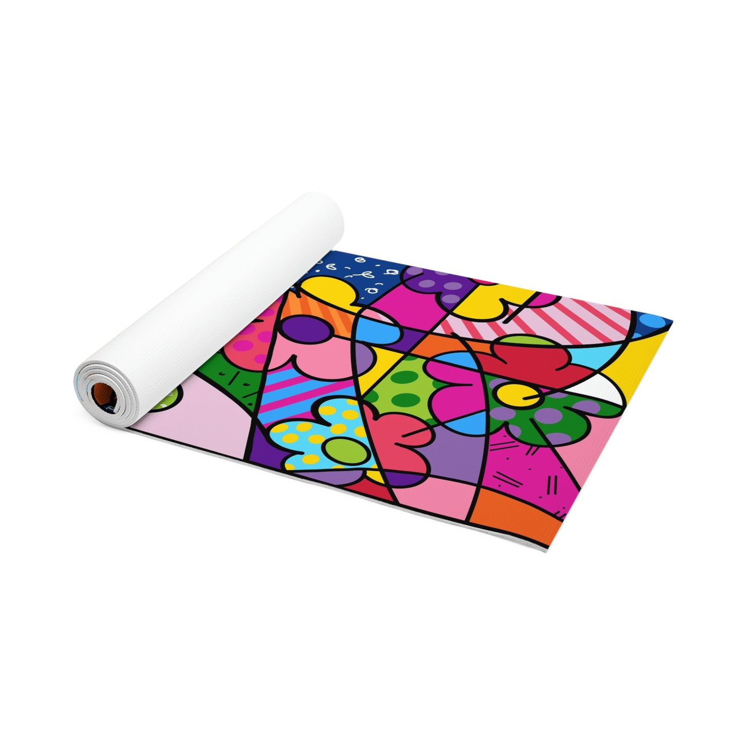 Flowers Foam Yoga Mat