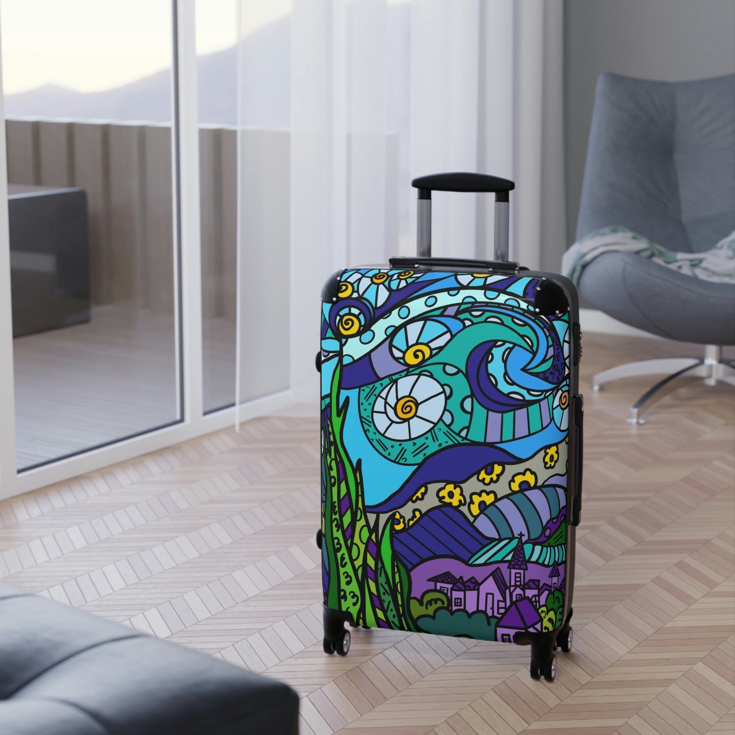 Starry Night Suitcases