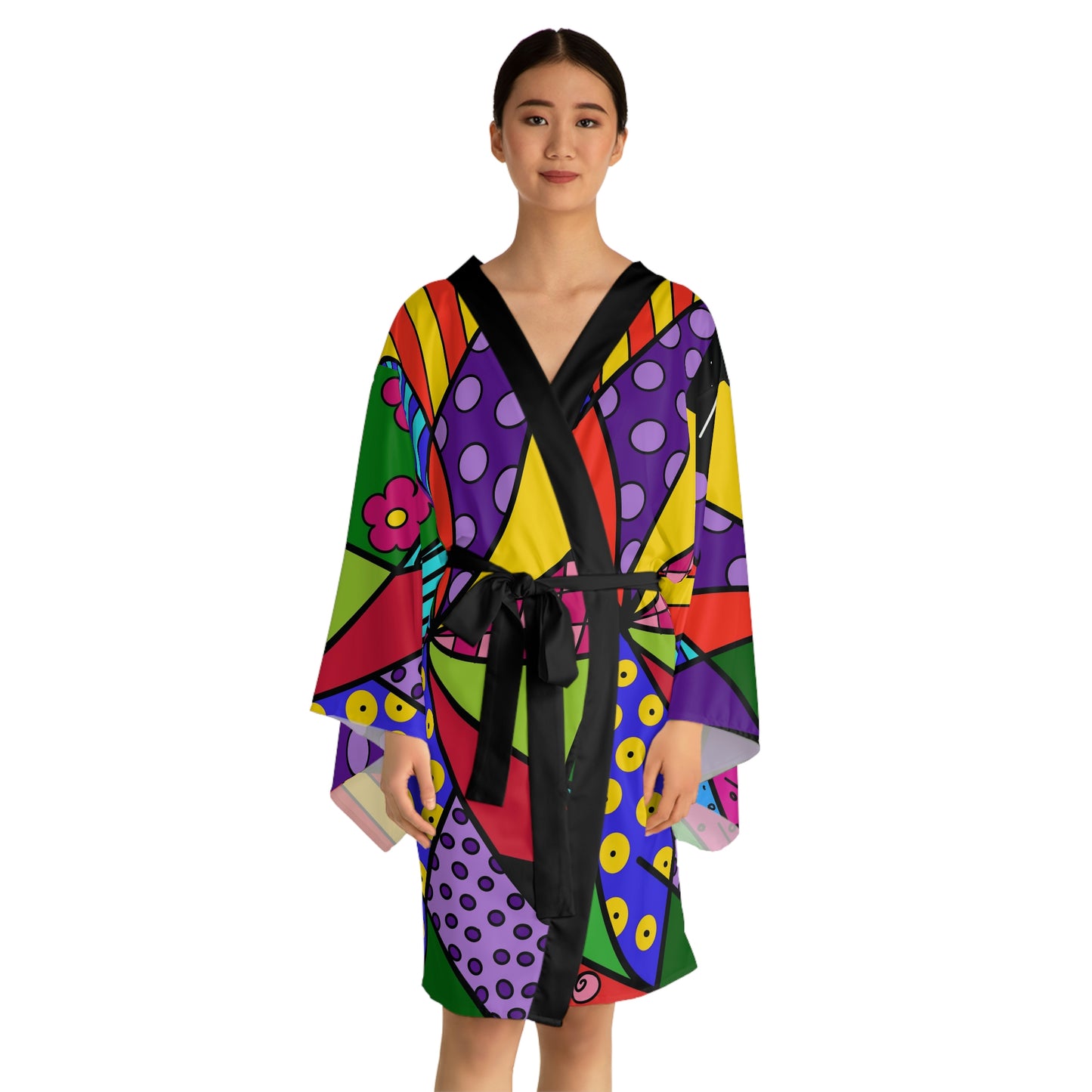 Africa Long Sleeve Kimono Robe