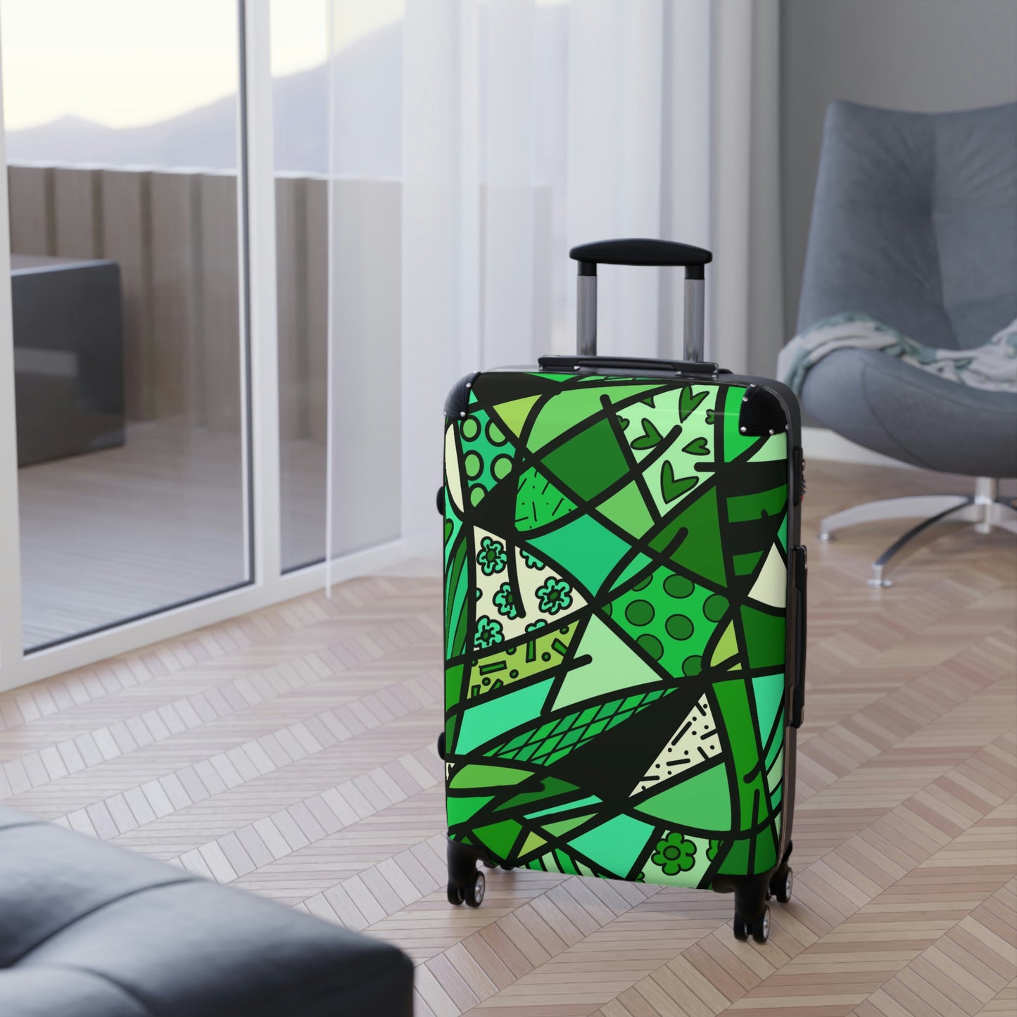 Shades of Color Suitcases