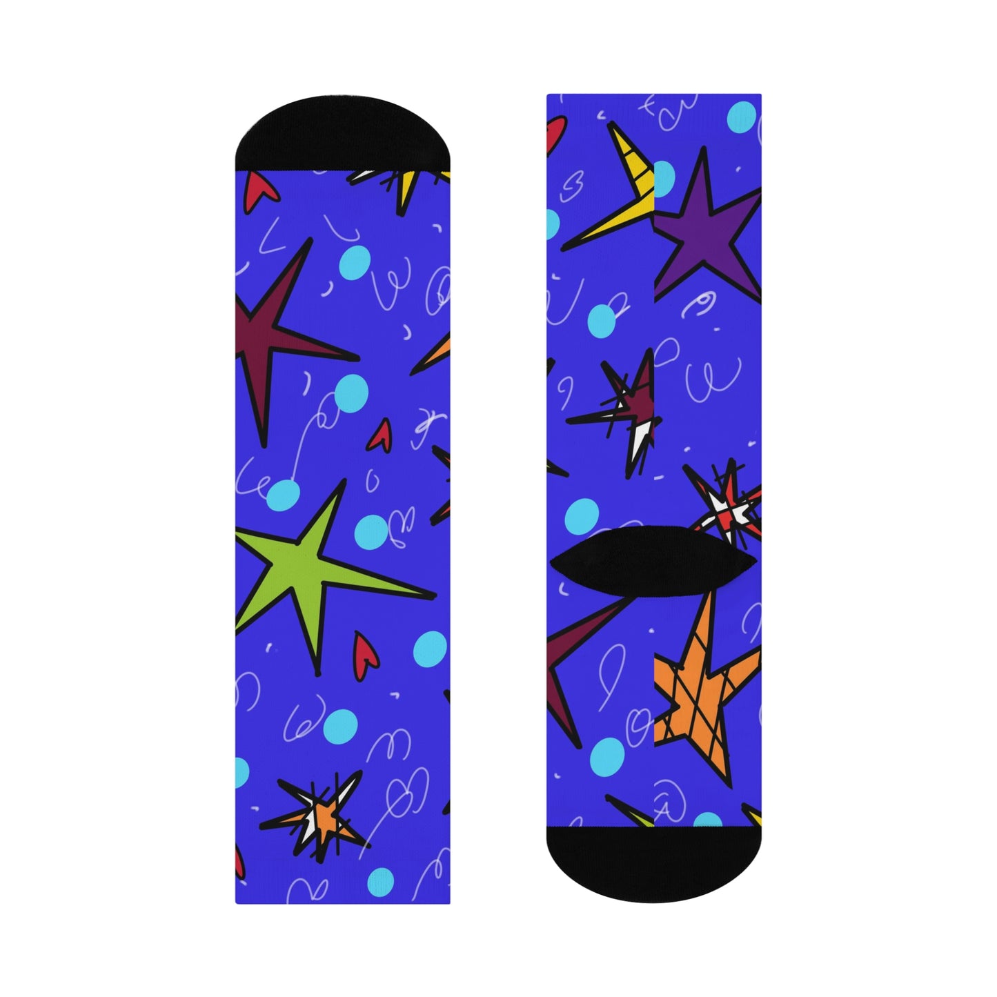 Stars Cushioned Crew Socks