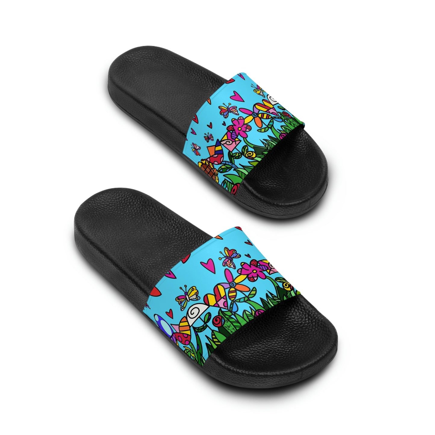 Flowers Women's Slide Sandals