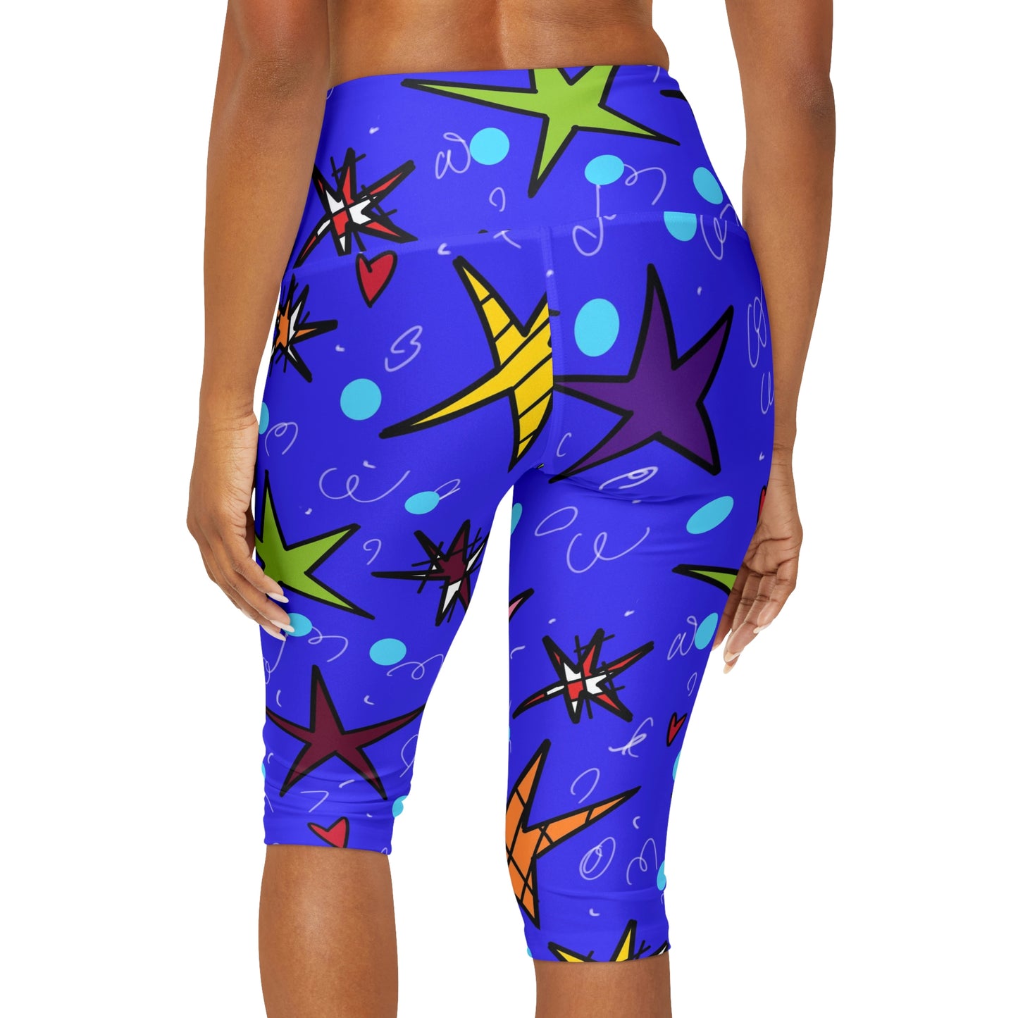 Stars Yoga Capri Leggings