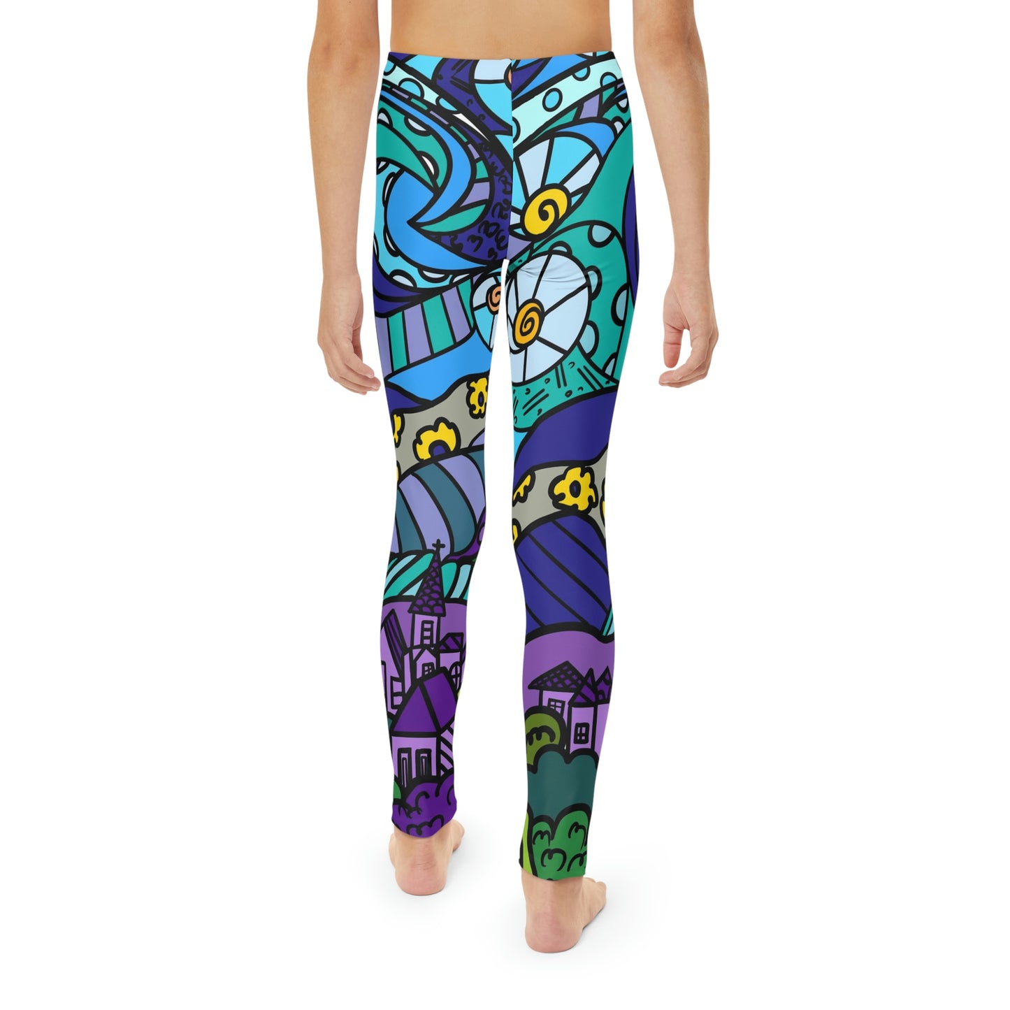 Starry Night Youth Full-Length Leggings