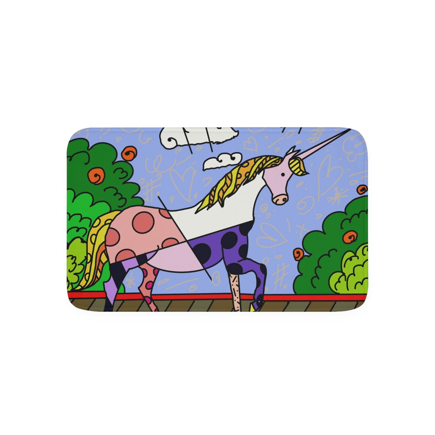 Unicorn Memory Foam Bath Mat