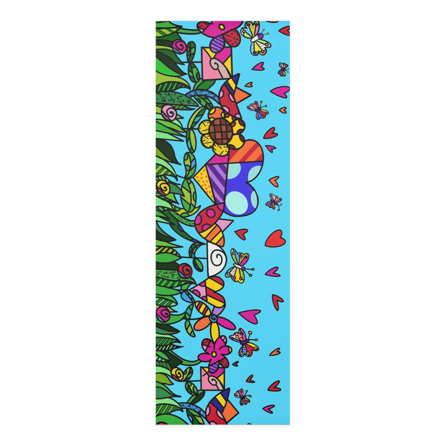 Flowers Foam Yoga Mat