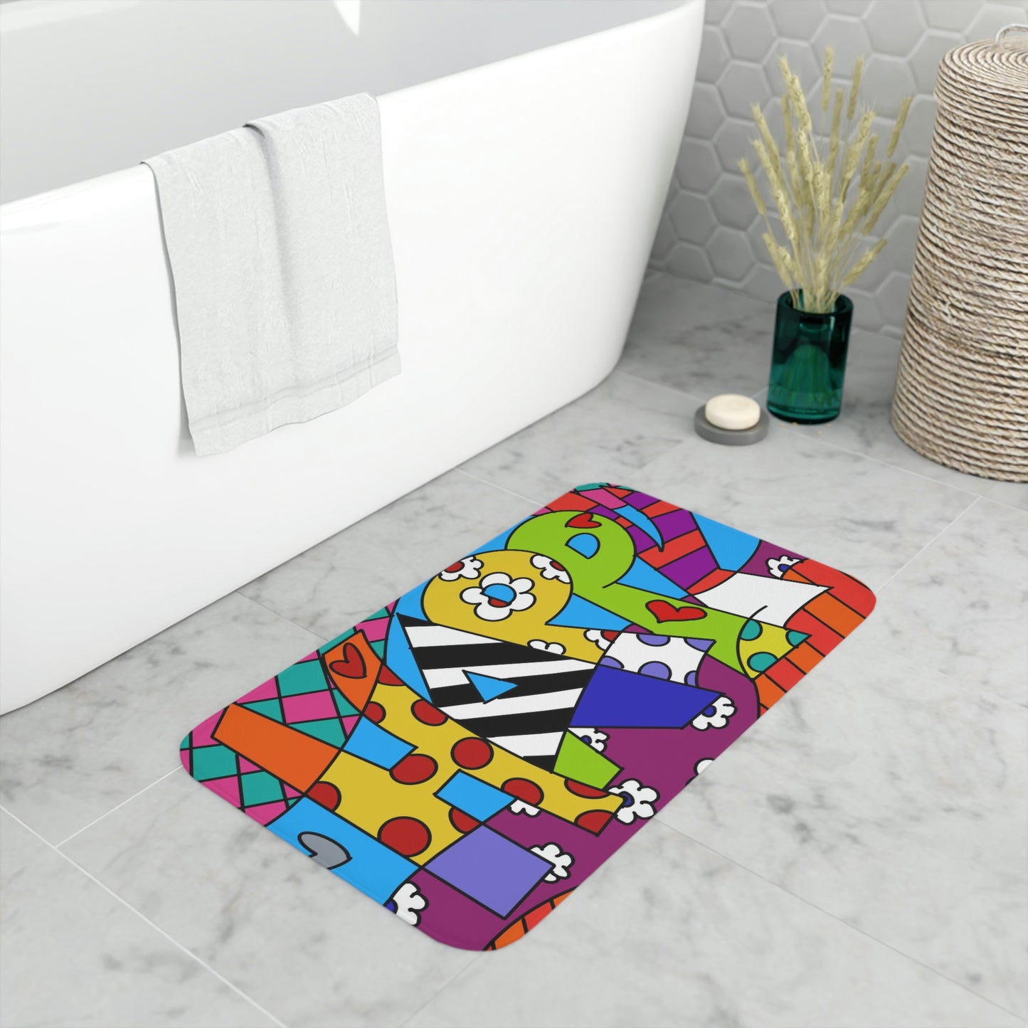 Happy Memory Foam Bath Mat