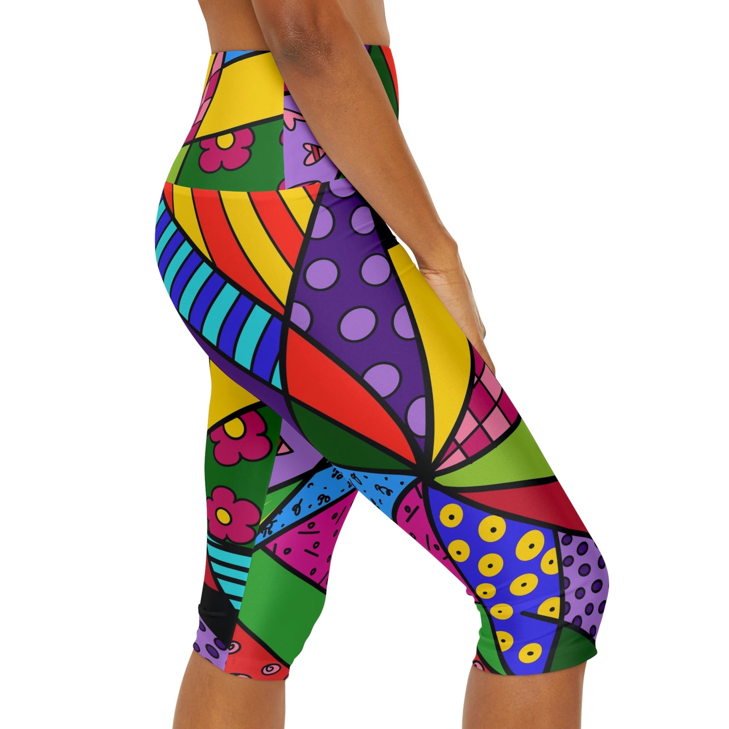 Africa Yoga Capri Leggings