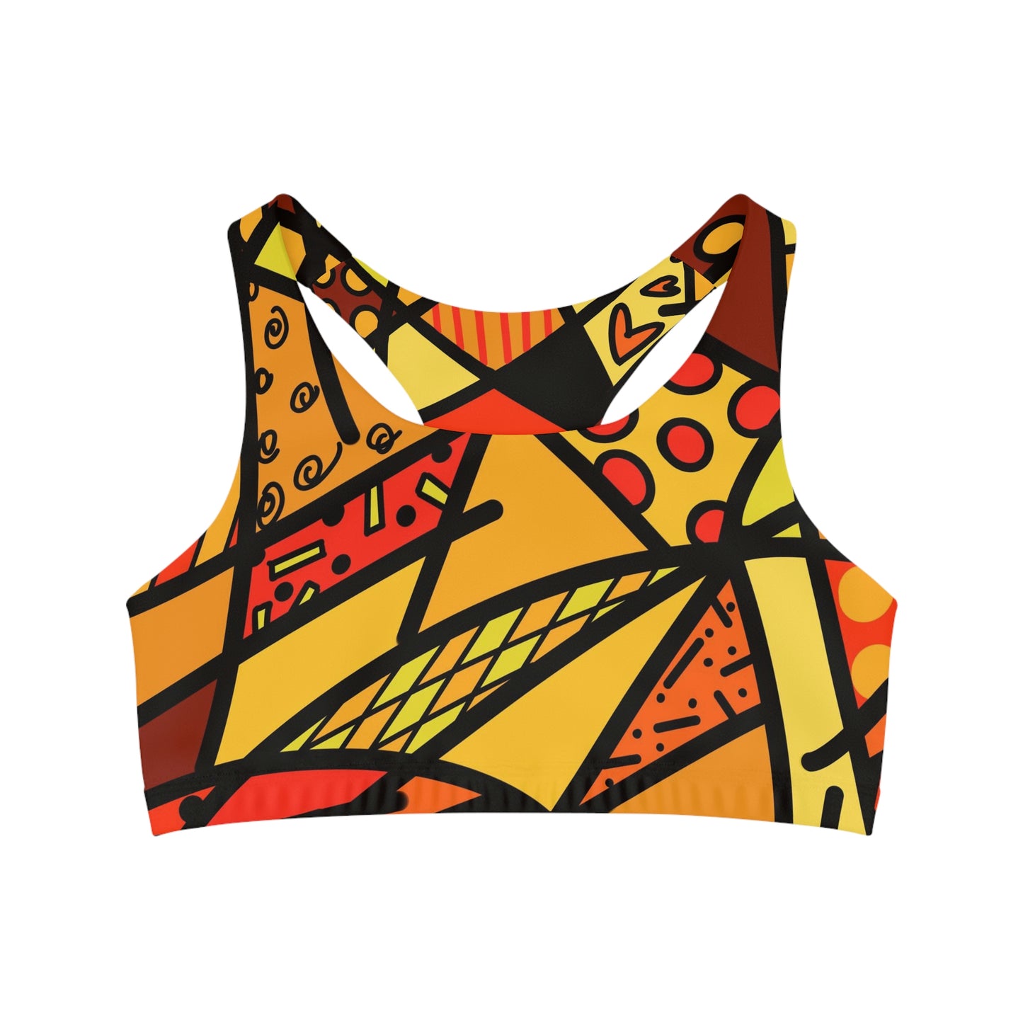 Shades of Color Seamless Sports Bra