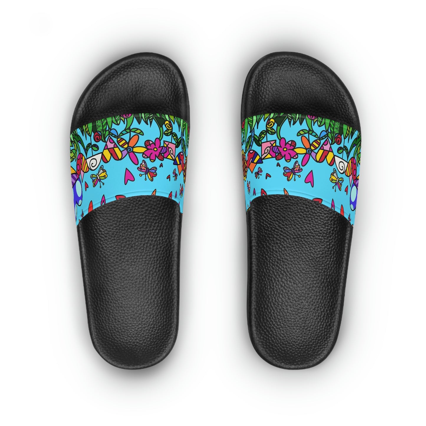 Flowers Women's Slide Sandals