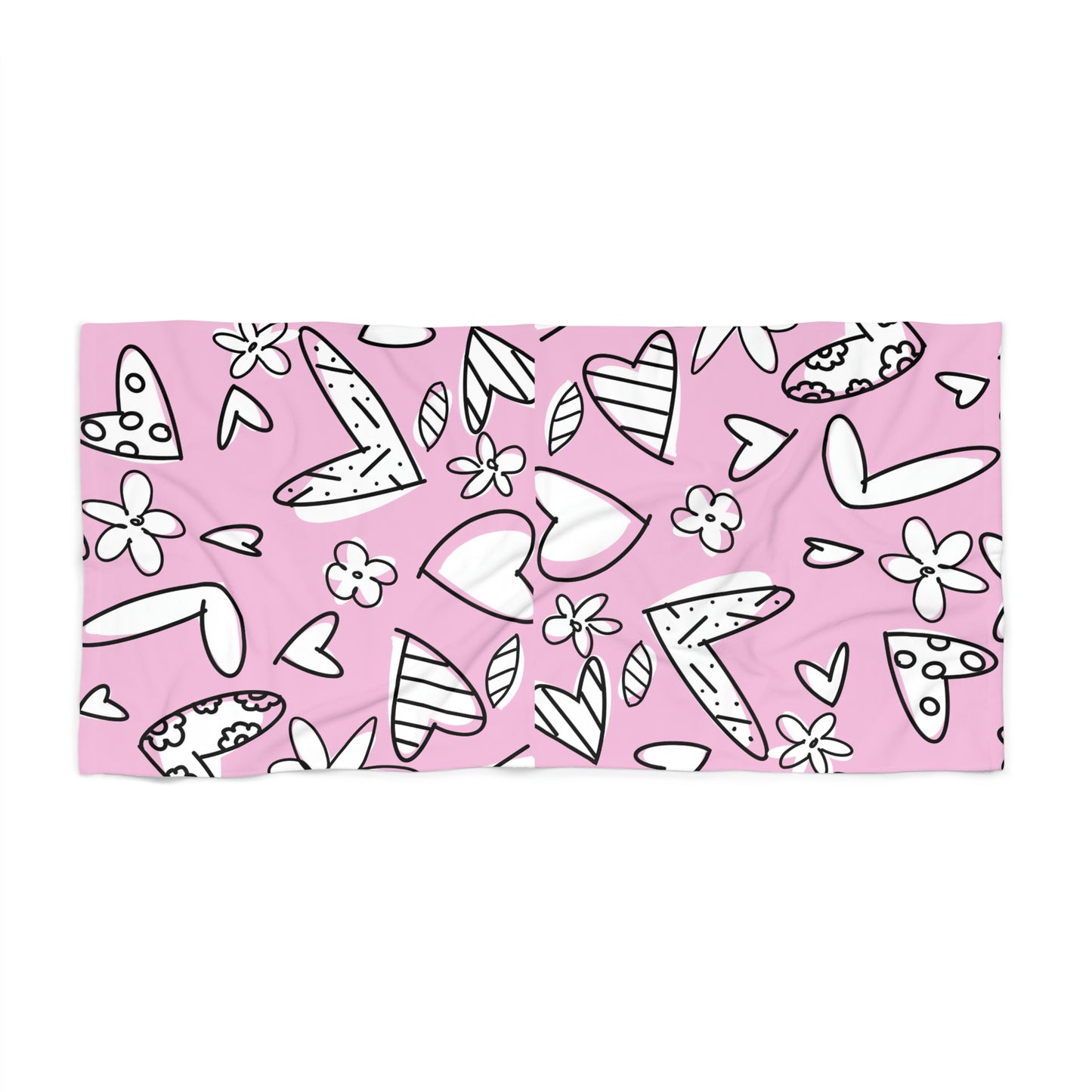 Pink Lovely Beach Towel